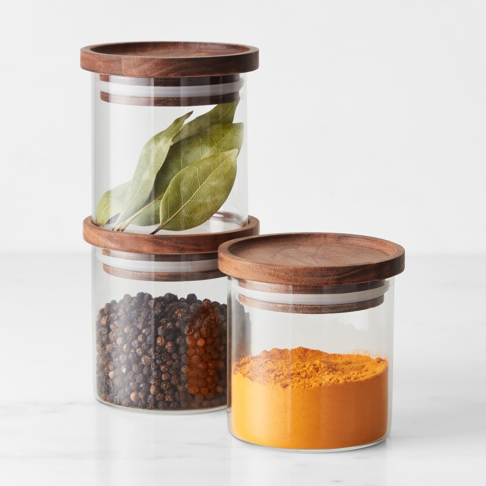 Hold Everything Stackable Spice Jars, Set of 3