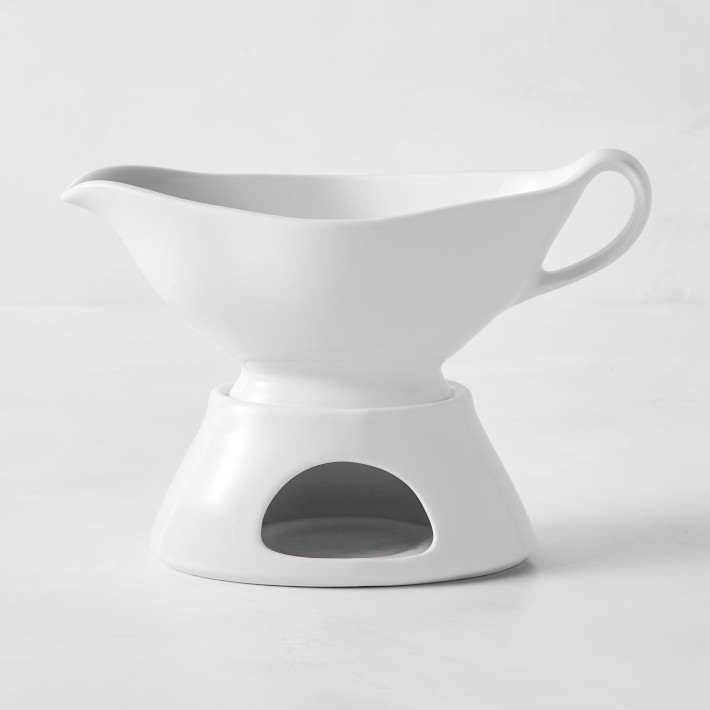 Pillivuyt Gravy Boat with Warming Base