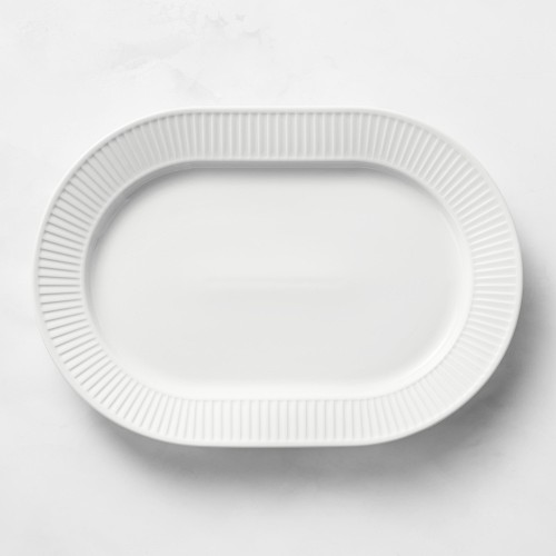 Pillivuyt Plisse Porcelain Oval Platter