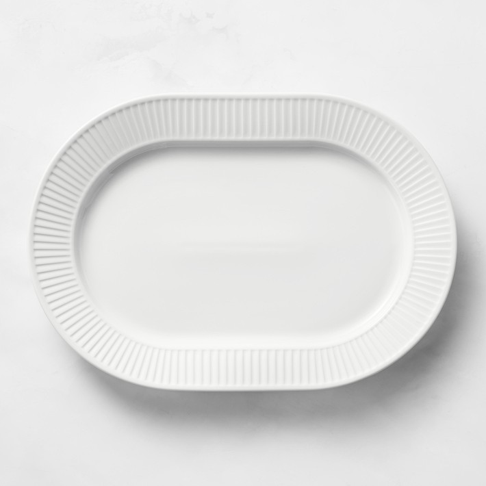 Pillivuyt Plisse Porcelain Oval Platter