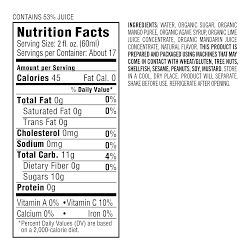 Williams Sonoma Organic Margarita Mix, Mango