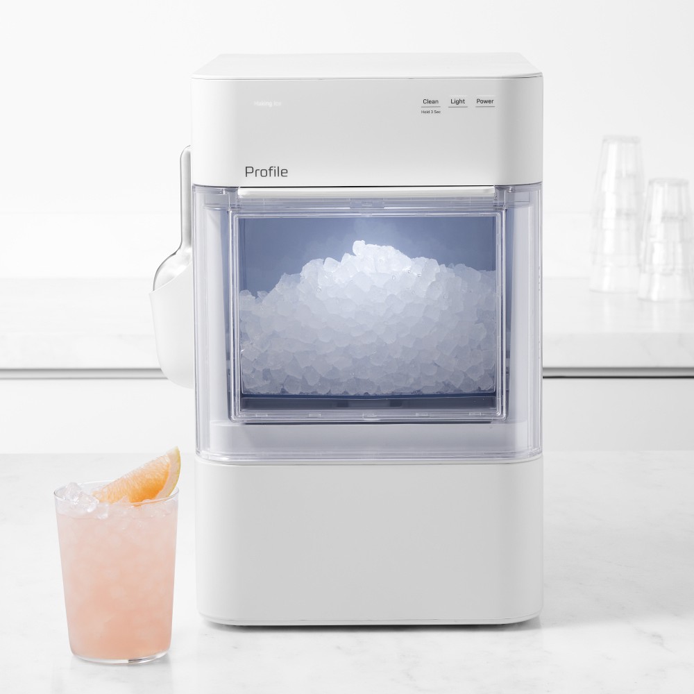 GE Profile™ Opal™ 2.0 Ultra Nugget Ice Maker with Scale Inhibiting Filter - Stone White