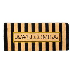 MacKenzie-Childs Welcome Awning Stripe Double Door Entrance Mat