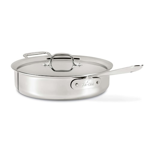 All-Clad D3® Tri-Ply Stainless-Steel Sauté Pan, 4-Qt.