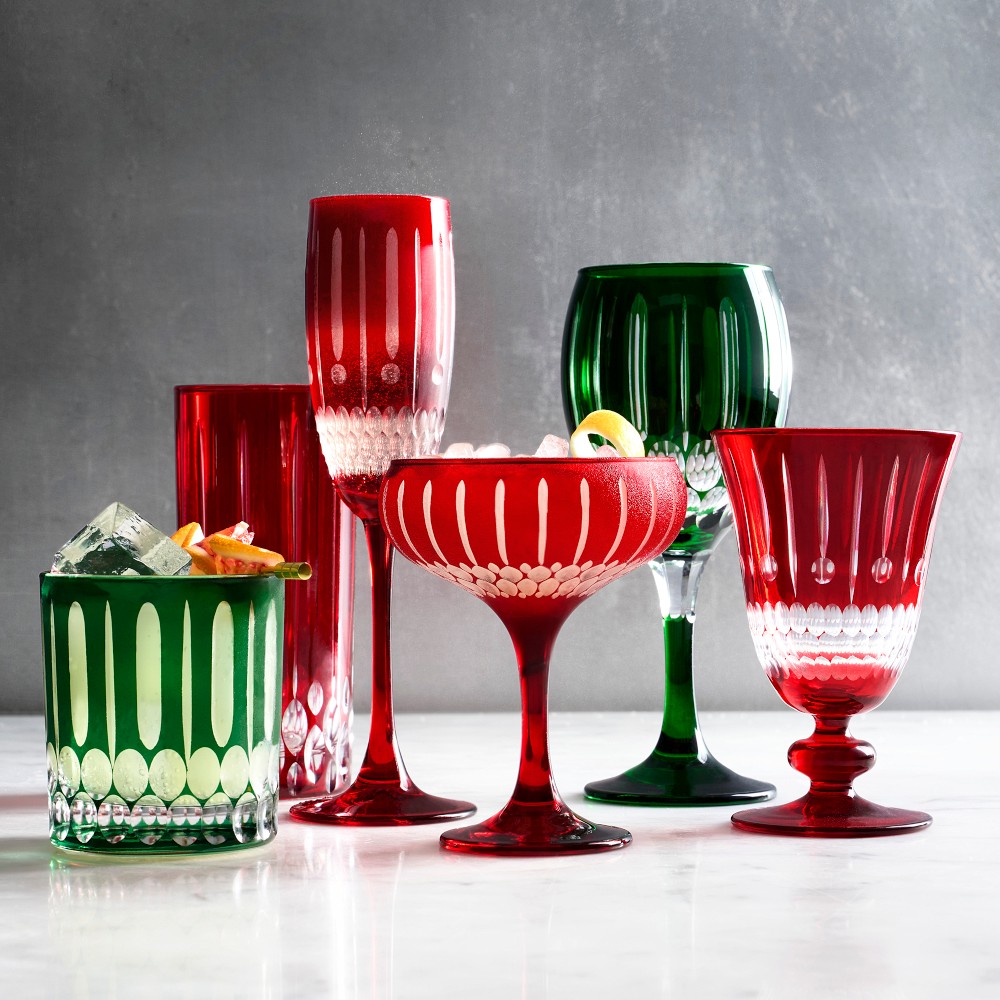 Wilshire Jewel Cut Glassware Collection