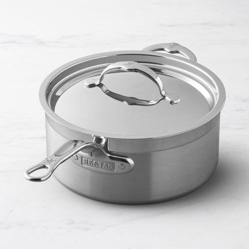 Hestan ProBond Forged Professional Clad Stainless-Steel Covered Saucepan, 4-Qt.