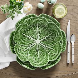 Bordallo Pinheiro Cabbage Dinner Plates