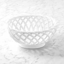 Ceramic Woven Bread Basket