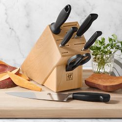 Zwilling Four Star Eco Knife Block, Natural Birch, Set of 7