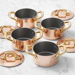 Mauviel M'Minis Copper Round Cocotte