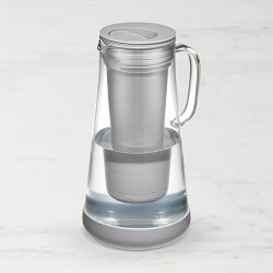 LifeStraw Home 7 Cup Glass Water Filter Pitcher, Pebble