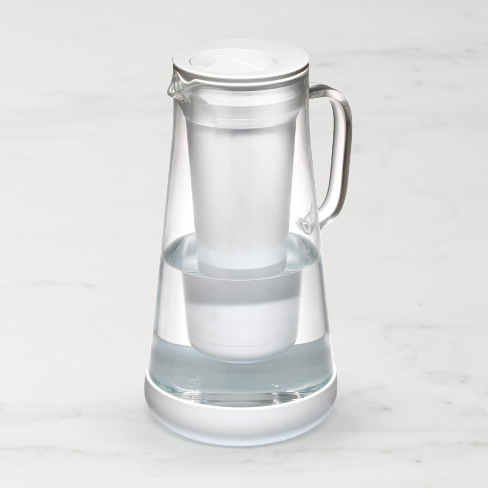 LifeStraw Home Water Filter Glass Pitcher - White