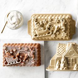 Nordic Ware Nonstick Cast Aluminum 'Twas the Night Before Christmas Loaf Pan