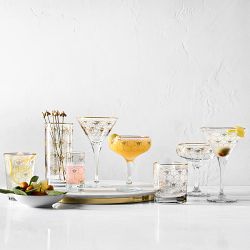Honeycomb Martini Glasses