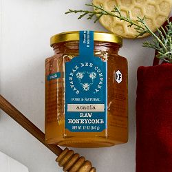 Savannah Bee Company Raw Honeycomb in Hex Jar