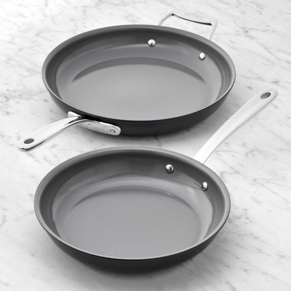All-Clad NS Pro™ Ceramic Nonstick Fry Pan, Set of 2 - 10" & 12"