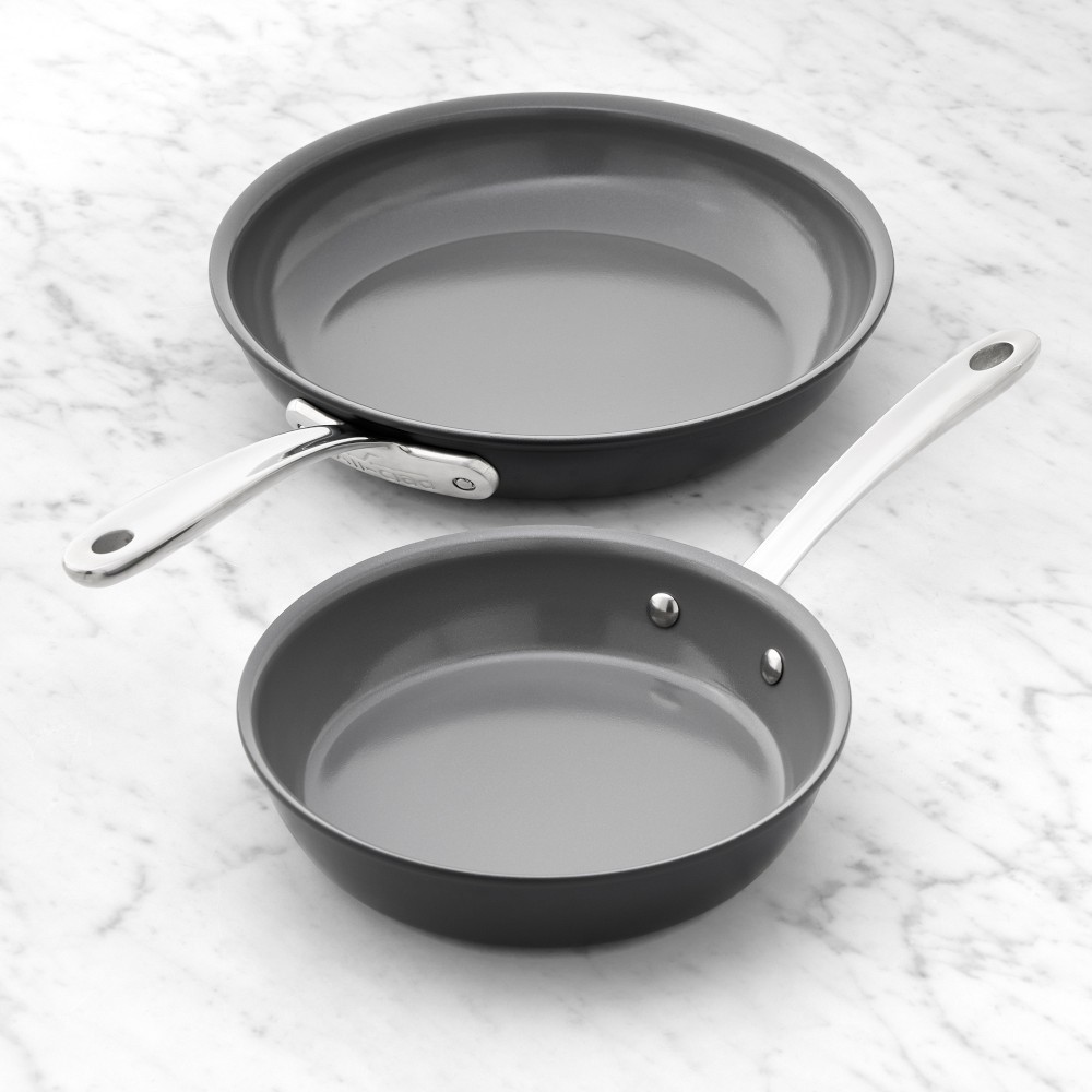 All-Clad NS Pro™ Ceramic Nonstick Fry Pan, Set of 2 - 8" & 10"