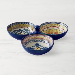 Sicily Three-Section Condiment Dish