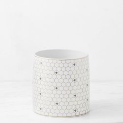 Honeycomb Bee Porcelain Utensil Holder