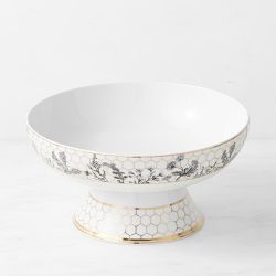 Honeycomb Porcelain Fruit Bowl