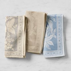 Vintage Floral Jacquard Napkins, Set of 4