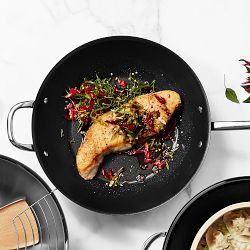 Williams Sonoma Signature Thermo-Clad™ Nonstick Open Wok with Helper Handle, 14"