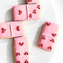 Valentine's Day Domino Cookies, Set of 15