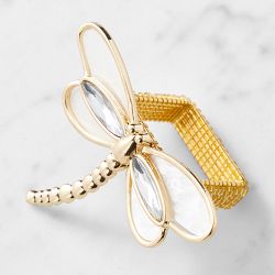 Williams Sonoma x Kim Seybert Eden Napkin Rings, Set of 4