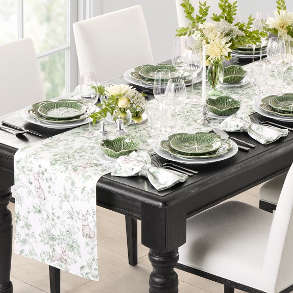 Bunny Toile Table Runner