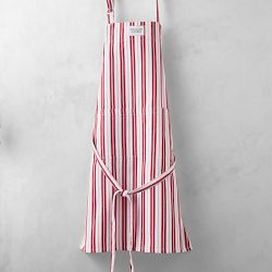 Williams Sonoma Classic Stripe Logo Apron, Red & Pink