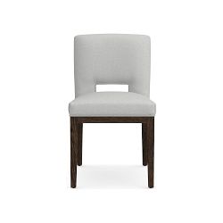 OPEN BOX: Saratoga Dining Side Chair, Perennials Performance Basketweave Light Gray