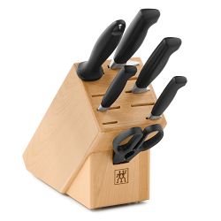 Zwilling Four Star Eco Knife Block, Natural Birch, Set of 7