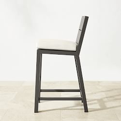 Larnaca Outdoor Slate Grey Metal Bar Stool