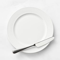 Pillivuyt Plisse Porcelain Bread & Butter Plates, Set of 4