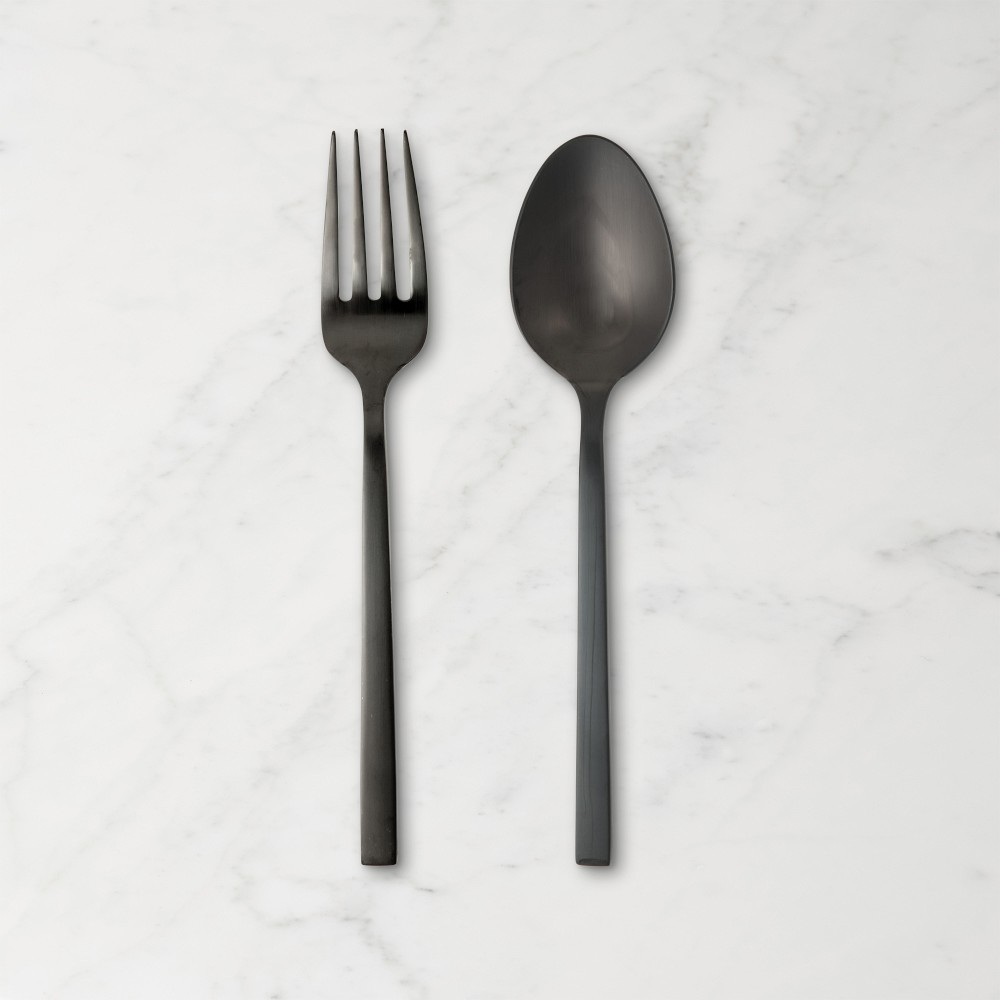Fortessa Arezzo Brushed Serving Sets - brushed black