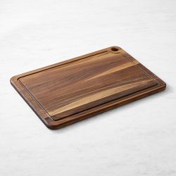 Williams Sonoma Walnut Notch Cutting & Carving Board, 20 X 14