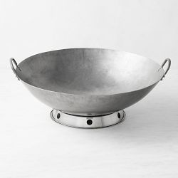 Williams Sonoma Traditional Carbon Steel Double Handled Wok, 20"