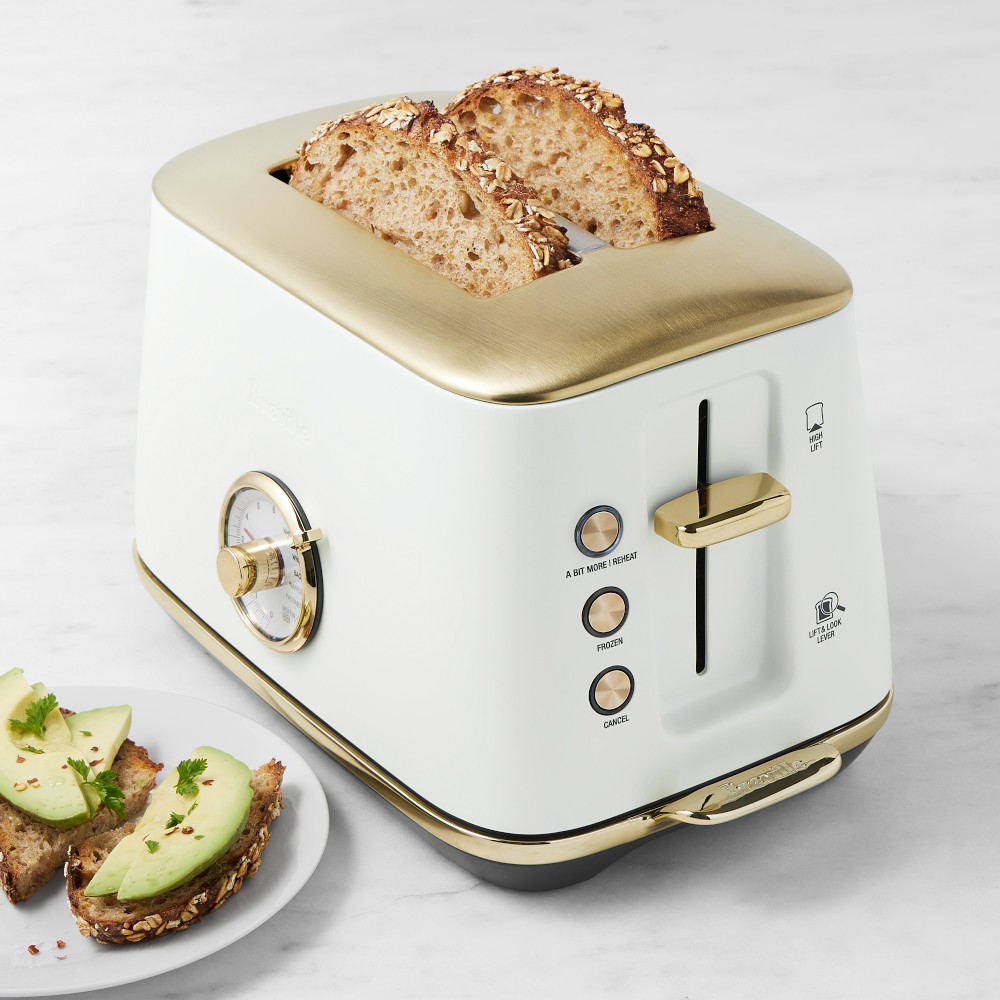 Breville Toast Select™ Luxe 2-Slice Toaster Brass Collection - Sea Salt & Brass