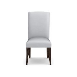 OPEN BOX: Belvedere Upholstered Dining Side Chair, Como Leather Gray