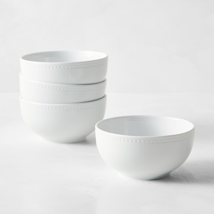 Apilco Beaded Hemstitch Cereal Bowls | Williams Sonoma