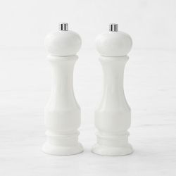 Williams Sonoma Salt and Pepper 7" Set, White