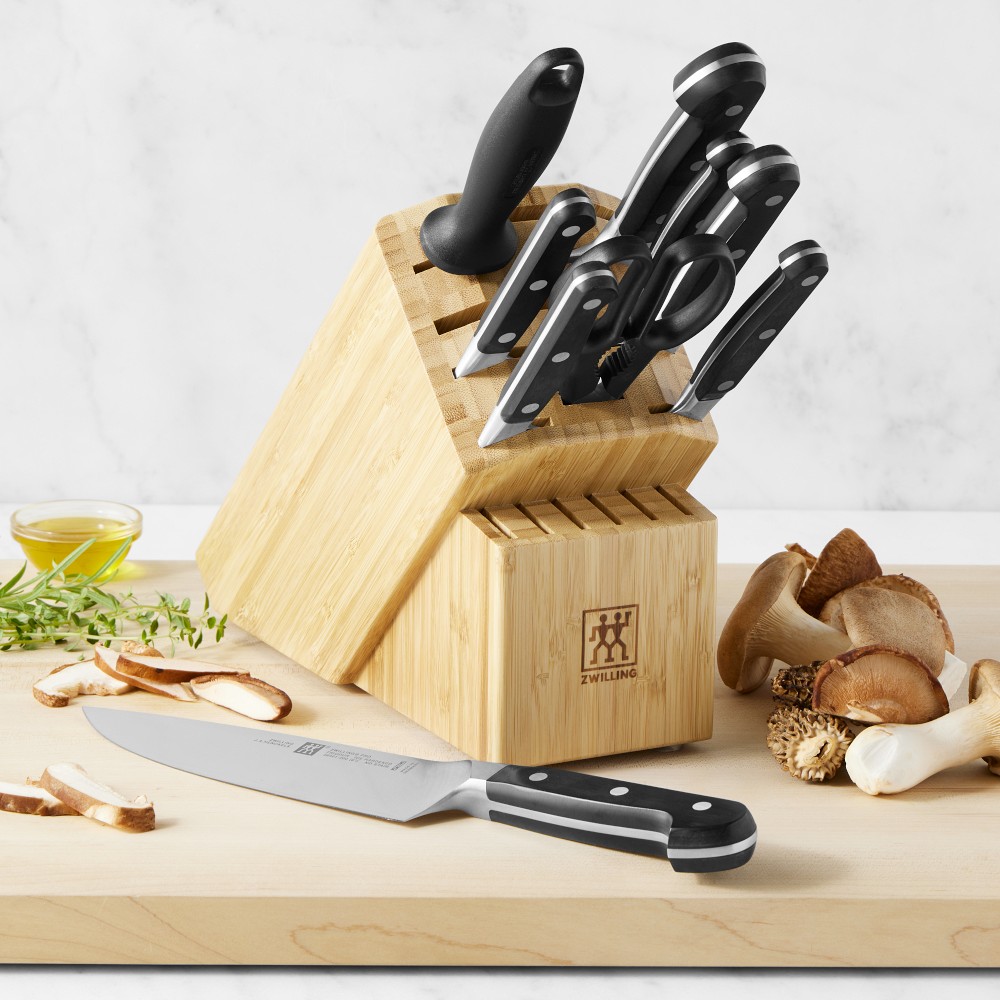 Zwilling Pro Knife Block, Set of 10 - Bamboo