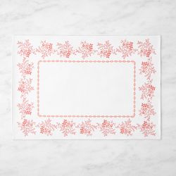 English Floral Placemat, Pink