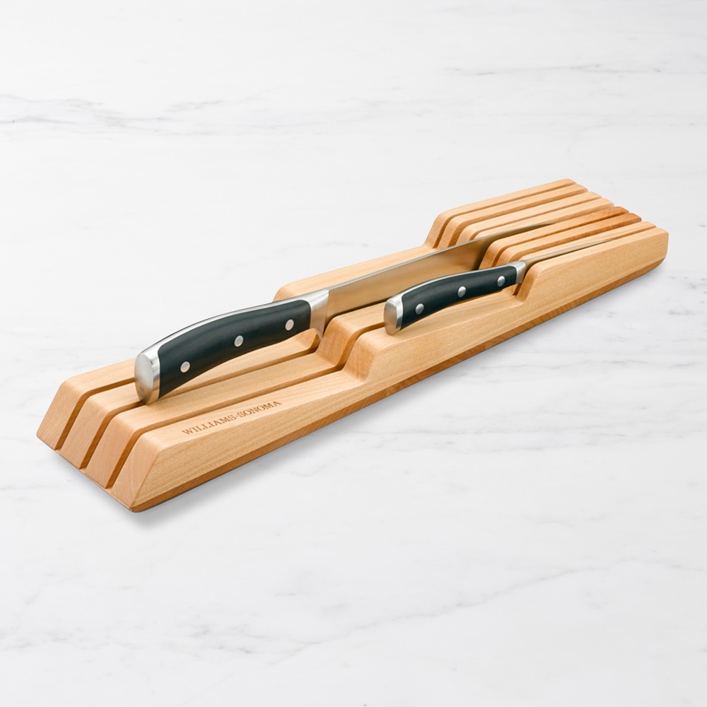 Williams Sonoma 7-Slot In-Drawer Knife Organizer - Maple