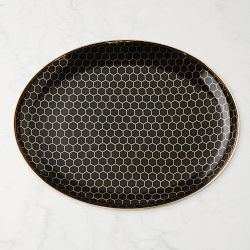 Honeycomb Oval Platter, Honeycomb