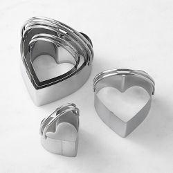 Heart Biscuit Cookie Cutter, Set of 5