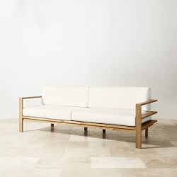 Ojai Outdoor Natural Teak Sofa (90")
