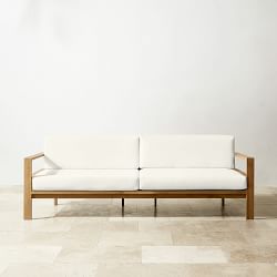 Ojai Outdoor Natural Teak Sofa (90")