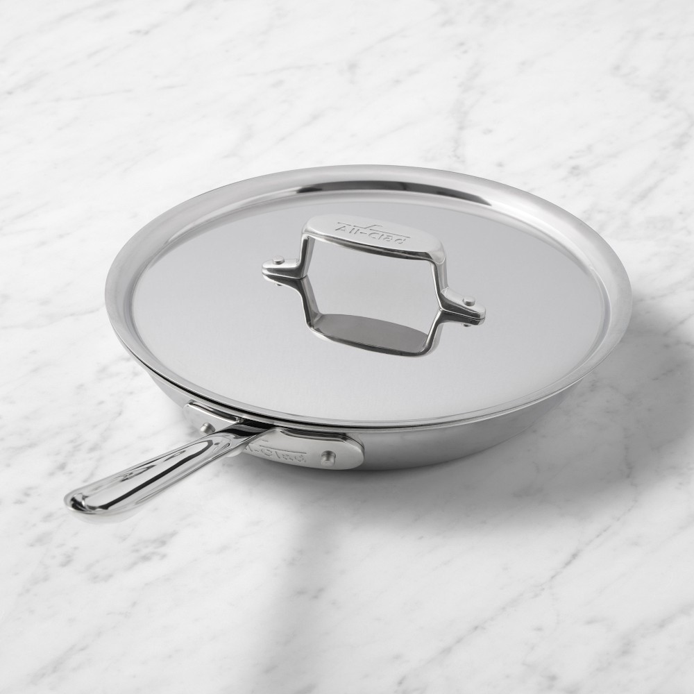 All-Clad D5® Stainless-Steel Pro Nonstick Fry Pan with Lid