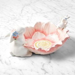 Sculptural Bunny Multicolored Large Serving Bowl